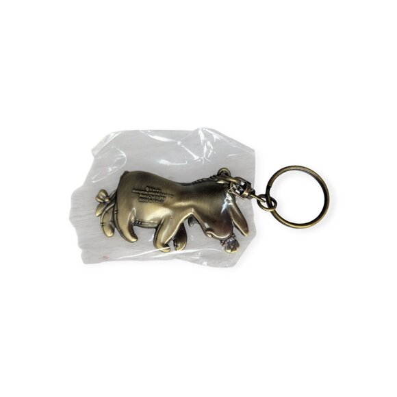 Disney Monogram International Eeyore Brass Metal Keychain Unused - Picture 2 of 9